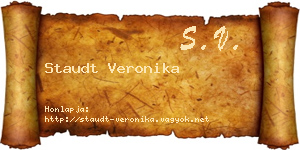 Staudt Veronika névjegykártya